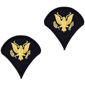 Specialist 4 - Gold Embroidered on Blue, Male